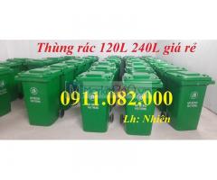 Thùng rác y tế giá rẻ- thùng rác nhựa 120l 240l 660l giá cạnh tranh-