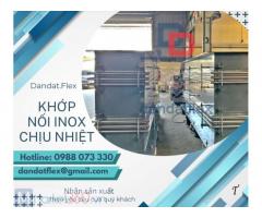 Khớp nối mềm inox công nghiệp, khớp nối chống rung máy phát, khớp nối mềm inox chịu nhiệt, khớp nối mềm kim loại bọc inox 304