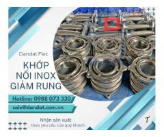 Khớp nối mềm inox công nghiệp, khớp nối chống rung máy phát, khớp nối mềm inox chịu nhiệt, khớp nối mềm kim loại bọc inox 304