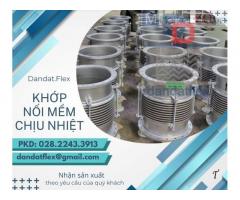 Khớp nối mềm inox công nghiệp, khớp nối chống rung máy phát, khớp nối mềm inox chịu nhiệt, khớp nối mềm kim loại bọc inox 304