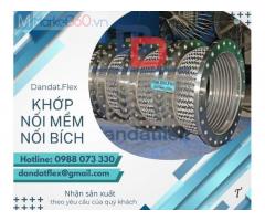 Khớp nối mềm inox công nghiệp, khớp nối chống rung máy phát, khớp nối mềm inox chịu nhiệt, khớp nối mềm kim loại bọc inox 304