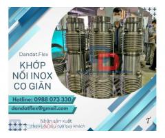 Khớp nối mềm nối bích, khớp nối mềm máy nén khí, ống mềm inox chịu nhiệt, ống chôn bê tông, ống bellow inox chịu nhiệt, khớp nối chống rung máy bơm