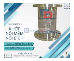 Khớp nối mềm nối bích, khớp nối mềm máy nén khí, ống mềm inox chịu nhiệt, ống chôn bê tông, ống bellow inox chịu nhiệt, khớp nối chống rung máy bơm