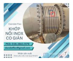 Khớp nối mềm nối bích, khớp nối mềm máy nén khí, ống mềm inox chịu nhiệt, ống chôn bê tông, ống bellow inox chịu nhiệt, khớp nối chống rung máy bơm