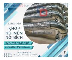 Khớp nối mềm nối bích, khớp nối mềm máy nén khí, ống mềm inox chịu nhiệt, ống chôn bê tông, ống bellow inox chịu nhiệt, khớp nối chống rung máy bơm