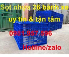 Thùng nhựa hở, sóng nhựa rỗng, sóng nhựa hở 26 bánh xe, sọt nhựa 26 bánh xe Thùng nhựa rỗng giá rẻ