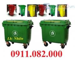 Sử dụng thùng rác 120 lít 240 lít 660 lít giá rẻ tại miền tây- lh trực tiếp