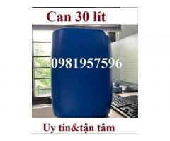 Can 30 lít, Can nhựa xanh 30 lít, can nhựa 30 lít vuông, can 30 lít