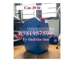 Can 30 lít, Can nhựa xanh 30 lít, can nhựa 30 lít vuông, can 30 lít