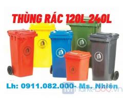 Giảm 20% giá thùng rác nhựa- thùng rác 120l 240l 660l hàng mới giá rẻ-