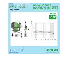 Bơm định lượng EMEC AMS PLUS 2505 K/PP có áp làm việc lên đến 25 Bar
