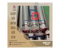 Khớp nối mềm inox 304, ống mềm kim loại, khớp nối mềm mặt bích