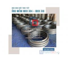 Khớp nối mềm inox 304 nối bích nối ren, ống nối mềm inox chịu nhiệt