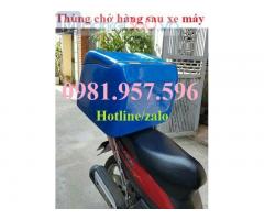 Thùng chở hàng sau xe máy giá rẻ tại Hà Nội
