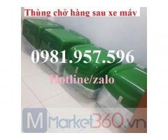 Thùng chở hàng sau xe máy, thùng chở hàng shipper