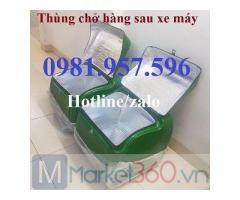 Thùng chở hàng sau xe máy, thùng chở hàng shipper