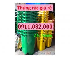 Thùng rác nhựa bán chạy nhất miền tây, thùng rác 120l 240l 660l, thùng rác giá tốt-