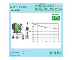 Bơm định lượng EMEC AMS PLUS 0340 K/PP định lượng với 40 L/h tại 3 bar
