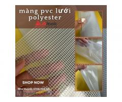 Giá bán cuộn màng nhựa pvc kẹp lưới sợi polyester