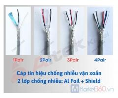 Cáp tín hiệu vặn xoắn AWG chống nhiễu Al Foil