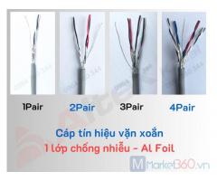 Cáp tín hiệu vặn xoắn AWG chống nhiễu Al Foil