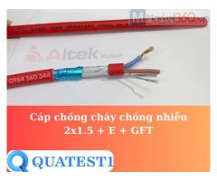 Cáp tín hiệu chống cháy chống nhiễu 2x1.0 + E + GFT