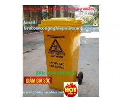 Thùng rác 120 lít chất thải y tế lây nhiễm