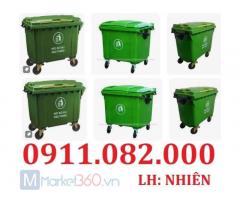 Địa chỉ mua thùng rác NHỰA 120L 240L 660L uy tín giá rẻ tại cần thơ-