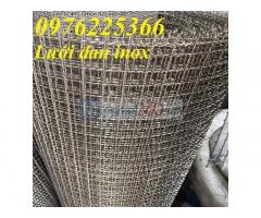 Lưới đan inox 304 dập sóng 5x5, 10x10, 15x15, 20x20