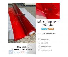 Bán màng nhựa pvc màu đỏ tp.hcm