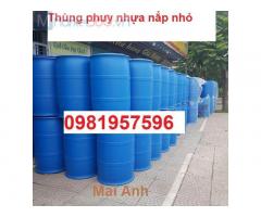 Phuy nhựa nắp kín 220 lít làm bè nổi nuôi cá, nhà chống lũ hiệu quả an toàn