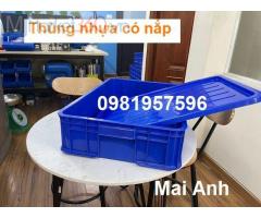 Thùng nhựa đặc có nắp, thùng nhựa công nghiệp có nắp, thùng nhựa có nắp