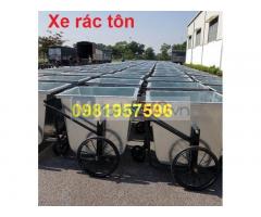 Xe gom rác 500l, xe gom rác chuyên dụng, xe gom rác đẩy tay