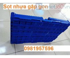 Thùng nhựa gập gọn, sóng nhửa hở, sọt nhựa gập