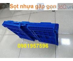 Thùng nhựa gập gọn, sọt nhựa nguyên sinh không pha tạp tại Hà Nội