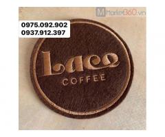 Xưởng sản xuất đế lót ly in logo theo yêu cầu