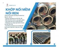 Khớp Nối Mềm Inox Nối Ren, Khớp nối mềm nối bích chịu nhiệt, Khớp nối mềm inox 304 – inox 316 nối ren