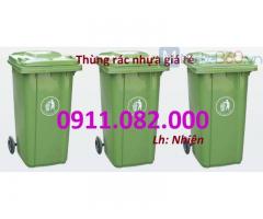 Nơi bán thùng rác nhựa màu xanh giá rẻ tại an giang- sỉ lẻ thùng rác 120l 240l-