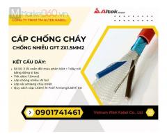 Cáp tín hiệu chống cháy, chống nhiễu GFT 2x1.5 Altek Kabel