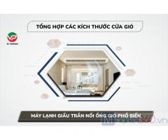 Tổng hợp các kích thước cửa gió Máy lạnh giấu trần nối ống gió phổ biến