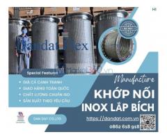 Khopnoimem, Khớp nối mềm inox nối bích – lắp bích, Khớp nối mềm nối bích chịu nhiệt, (tiêu chuẩn bích : JIS, ANSI, DIN, BS)