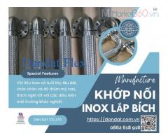 Khopnoimem, Khớp nối mềm inox nối bích – lắp bích, Khớp nối mềm nối bích chịu nhiệt, (tiêu chuẩn bích : JIS, ANSI, DIN, BS)