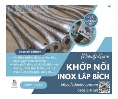 Khopnoimem, Khớp nối mềm inox nối bích – lắp bích, Khớp nối mềm nối bích chịu nhiệt, (tiêu chuẩn bích : JIS, ANSI, DIN, BS)