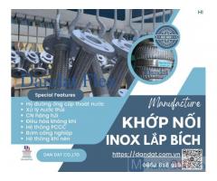 Khopnoimem, Khớp nối mềm inox nối bích – lắp bích, Khớp nối mềm nối bích chịu nhiệt, (tiêu chuẩn bích : JIS, ANSI, DIN, BS)