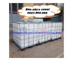 Xuất bồn cũ số lượng lớn, bồn nhựa, tank 1 khối, bồn 1000l, tank cũ đựng xăng dầu