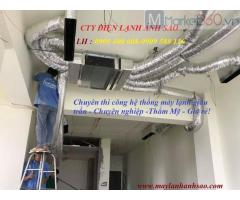 Thi Công Hệ Thống Máy Lạnh Giấu Trần Nối Ống Gió Chuyên Nghiệp