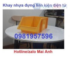 Khay nhựa đựng linh kiện điện tử nhựa nguyên sinh chính phẩm bền bỉ