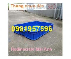 Thùng nhựa đặc cao 10 cm, sóng bít công nghiệp, sóng nhựa công nghiệp