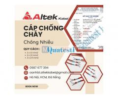 Cáp chống cháy chống nhiễu 2x1.0mm thương hiệu altek kabel