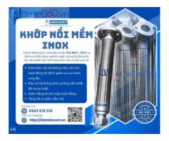 Khớp Nối Mềm Inox 2 Đầu Cong, Khớp nối mềm chống rung inox, Khớp nối mềm inox công nghiệp